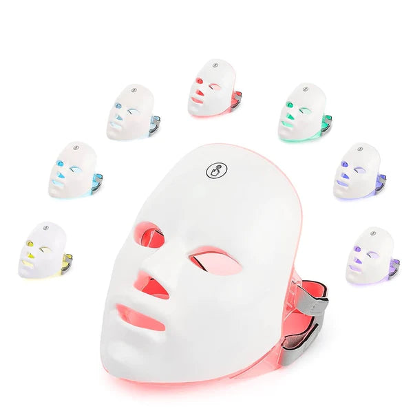 Máscara Facial LED Tratamento da Beleza Fitoterápico